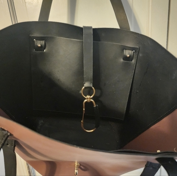 👜 Zac Posen Belay Large Colorblock Tote – French Roast & Black - Picture 15 of 16